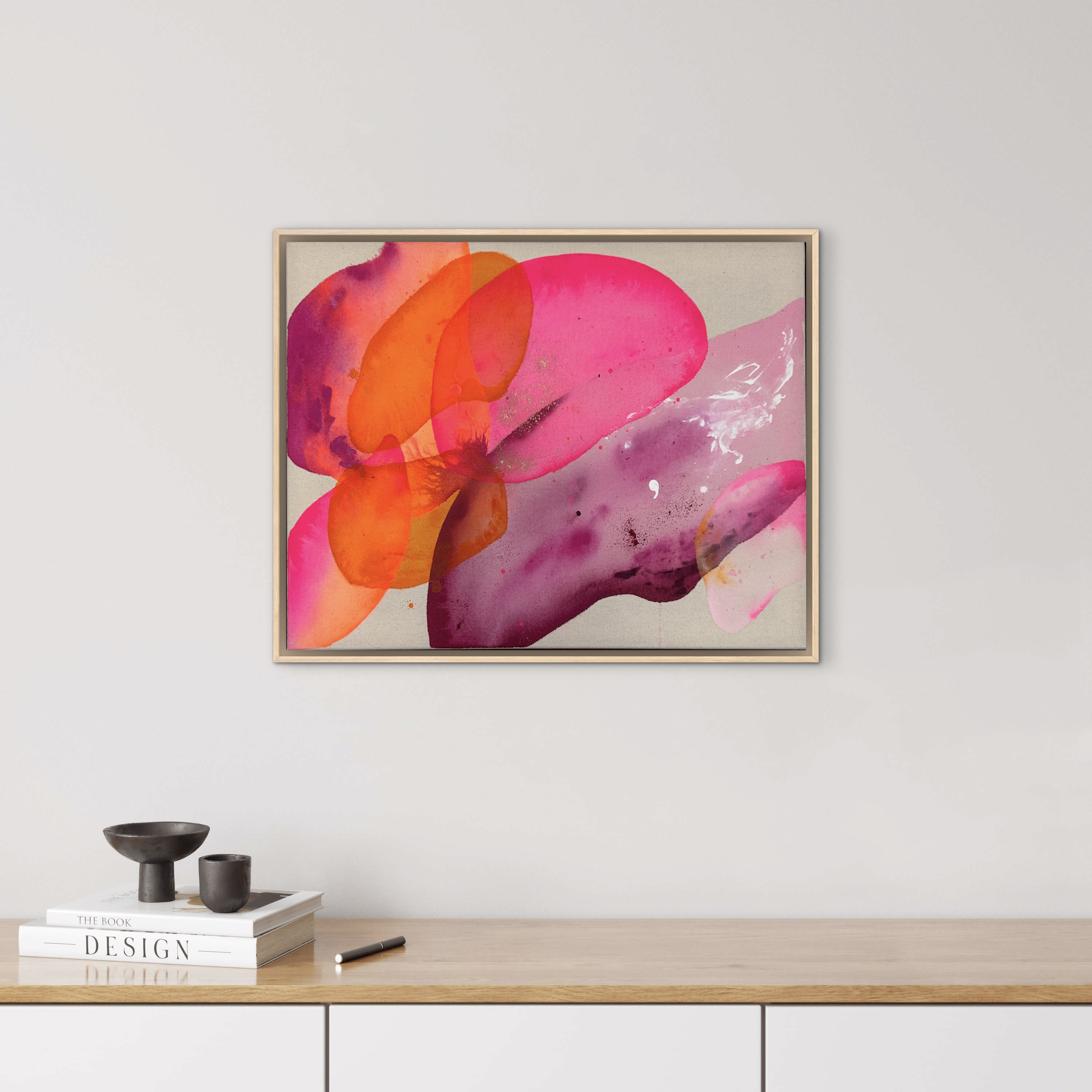 Underflow, 2025, Acryl und Gold auf roher Baumwollleinwand, Ansicht 4